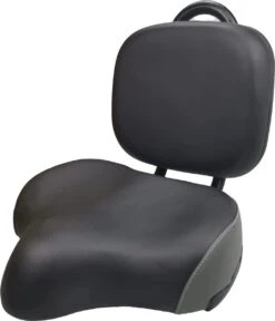 Merkloos Rugleuning Zadel - Fietszadel Met Rugleuning - Oversized - Comfortabel Zacht Zadel - Met PU Kussen -Fietsenwinkel 1028x1200 3