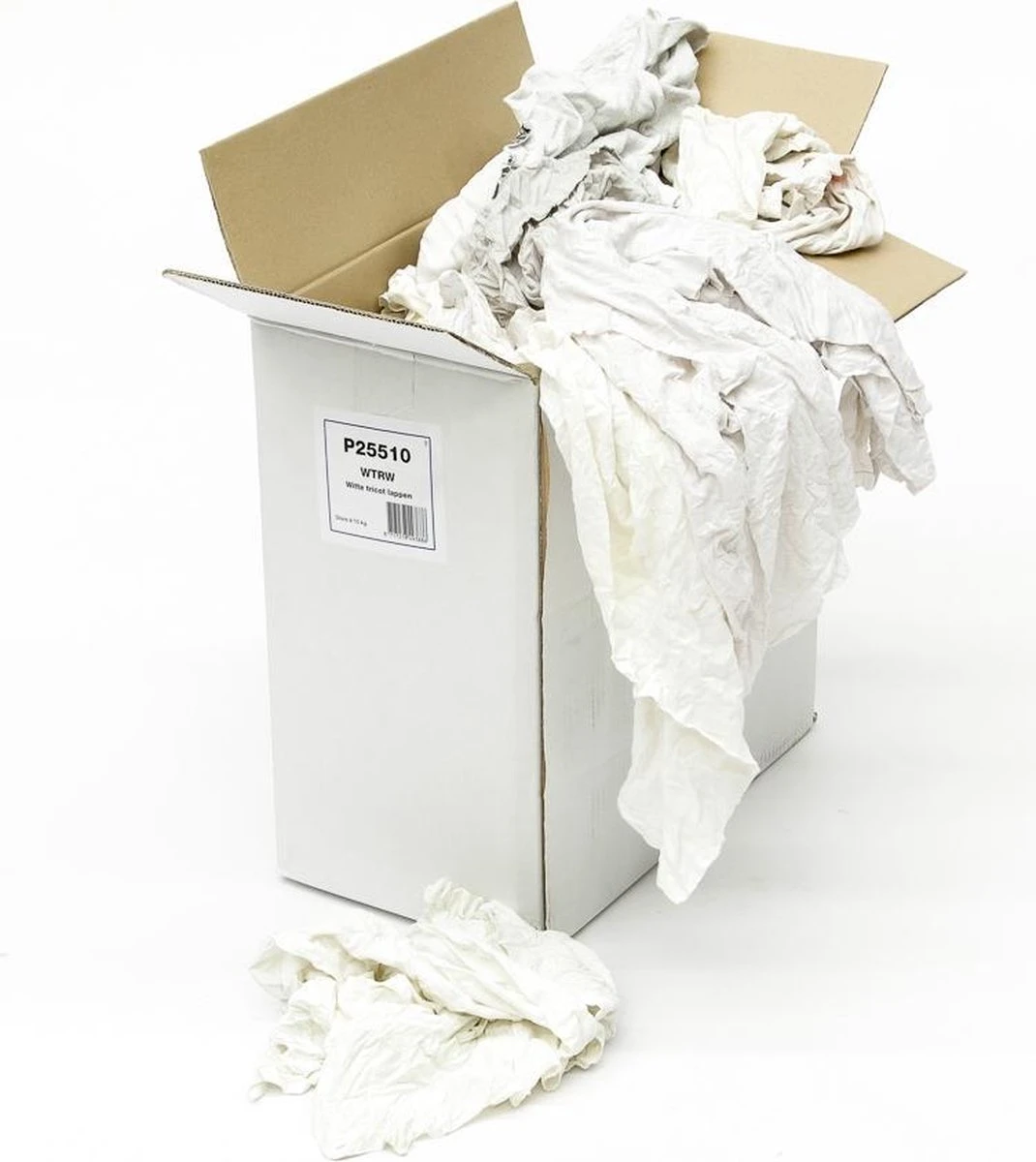 Tom Poetslappen Wtrw Witte Tricot Lappen Per 10kg 2 Tom Poetslappen Wtrw Witte Tricot Lappen Per 10kg - Afbeelding 2