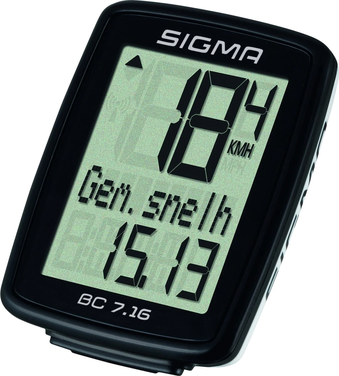 Sigma Fietscomputer BC 7.16 - Zwart 2 Sigma Fietscomputer BC 7.16 - Zwart - Afbeelding 2