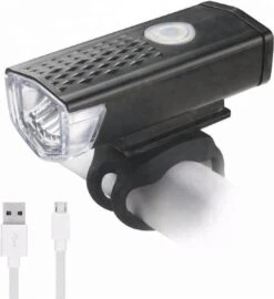 JN Waterdichte Oplaadbare Fietslamp - Voorlicht- 400 Lumen - Superfelle Fietsverlichting Met USB-kabel - Zwart - Koplamp - Voorlamp Fiets -Fietsenwinkel 1096x1200 3