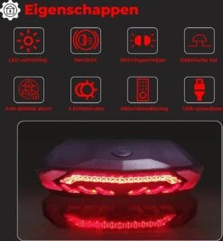 B-care Elektrische Fietsverlichting - Inclusief Afstandsbediening En Richtingaanwijzers - Fietsalarm - Anti Diefstal Alarm - Fiets Achterlicht - Fietsbel - Fiets Accessoires -Fietsenwinkel 1109x1200 1