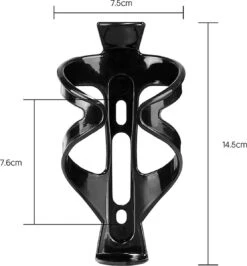 Merkloos Universele Bidonhouders Fiets - Sterke En Flexibele Structuur - Afmeting 14.5x7.5x7.6cm - Zwart -Fietsenwinkel 1113x1200 2