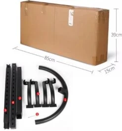 Merkloos Decopatent® Staand Fietsenrek Om 2 Fietsen Op Te Hangen - Ophangen Van 2 Fietsen Boven Elkaar - Fietsrek Ophangsysteem - 220 Cm -Fietsenwinkel 1123x1200 4