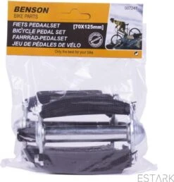 ESTARK® Klassieke Fietspedalen - Set Van Twee - Anti-Slip Fietspedalen Set Met Reflectoren - Pedaal Zwart Zilver - Fiets Pedalen Trappers Fiets Pedaal - Fietstrappers - Losse Trappers - 2 STUKS - Pedalen -Fietsenwinkel 1147x1200 4