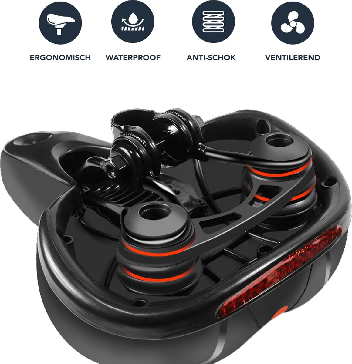 Achaté Fietszadel - Unisex - Extra Comfortabel - Ventilerend - Incl. Zadelhoes En Installatiemateriaal 9 Achaté Fietszadel - Unisex - Extra Comfortabel - Ventilerend - Incl. Zadelhoes En Installatiemateriaal - Afbeelding 9