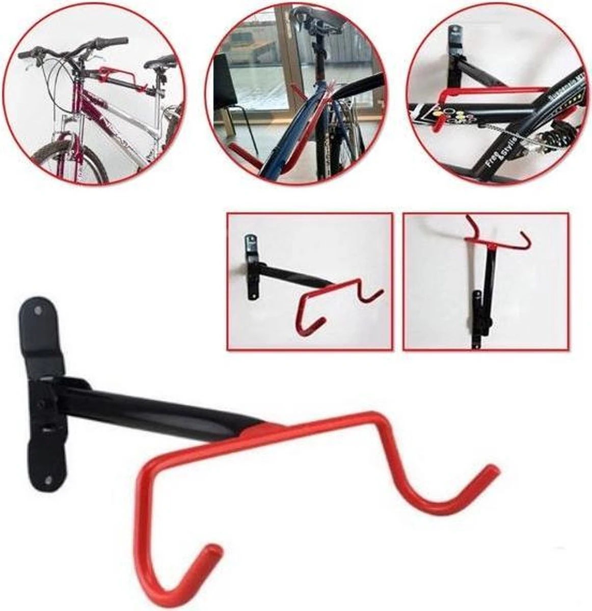 Merkloos Decopatent® Fiets Ophangsysteem Inklapbaar - Fietshaak - Wand Ophangbeugel - Muurbeugel Fiets - Fiets Ophangbeugel - Fietsbeugel 1 Merkloos Decopatent® Fiets Ophangsysteem Inklapbaar - Fietshaak - Wand Ophangbeugel - Muurbeugel Fiets - Fiets Ophangbeugel - Fietsbeugel