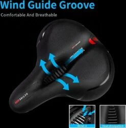 Fietszadel Ergosaddle Luxe; Ergonomisch En Universeel! Breed Zadel Voor De Fiets Met Veerbescherming -Fietsenwinkel 1185x1200 5