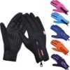 Luxe Winter Handschoenen Met Touch Tip Gloves - Fietshandschoenen Touchscreen Gloves - Voor Fiets/Scooter/Sporten/Wandelen - Winddicht Met Heerlijk Warme Fleece Voering - Winterhandschoenen - Voor Heren - XL - Zwart