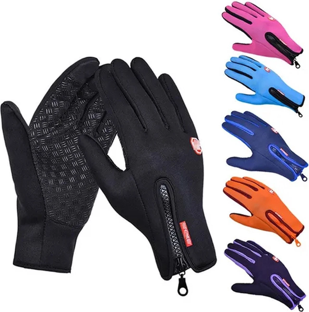 Luxe Winter Handschoenen Met Touch Tip Gloves - Fietshandschoenen Touchscreen Gloves - Voor Fiets/Scooter/Sporten/Wandelen - Winddicht Met Heerlijk Warme Fleece Voering - Winterhandschoenen - Voor Heren - XL - Zwart 1 Luxe Winter Handschoenen Met Touch Tip Gloves - Fietshandschoenen Touchscreen Gloves - Voor Fiets/Scooter/Sporten/Wandelen - Winddicht Met Heerlijk Warme Fleece Voering - Winterhandschoenen - Voor Heren - XL - Zwart