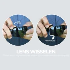 BBB Cycling FullView Fietsbril - Frameless Zonnebril - Wielrenbril Met 3 Lenzen - Glanzend Zwart - BSG-63 -Fietsenwinkel 1198x1200 4