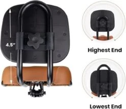 Merkloos Rugleuning Zadel - Fietszadel Met Rugleuning - Oversized - Comfortabel Zacht Zadel - Met PU Kussen -Fietsenwinkel 1200x1034 3