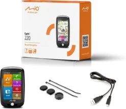 Mio Cyclo 220 Fietscomputer - Fietsnavigatie - Zwart -Fietsenwinkel 1200x1042
