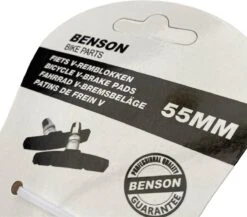 Universele Remblokjes - Remschoen - Rubber - Set 2 Stuks - Fietsen Rubberen Remblok - Remblokkenset - Verstelbaar - V Brake - 55mm - Zwart -Fietsenwinkel 1200x1056 1