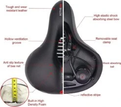 Fiets Zadels - Met Achterlichten- Langzame Rebound Traagschuim - Hol Ergonomisch Breed Tourzadel - MTB Zadel -mountainbikezadel - Fietszadel Dames - Fietszadel Heren - Unisex 12 Fiets Zadels - Met Achterlichten- Langzame Rebound Traagschuim - Hol Ergonomisch Breed Tourzadel - MTB Zadel -mountainbikezadel - Fietszadel Dames - Fietszadel Heren - Unisex -Fietsenwinkel 1200x1058 2