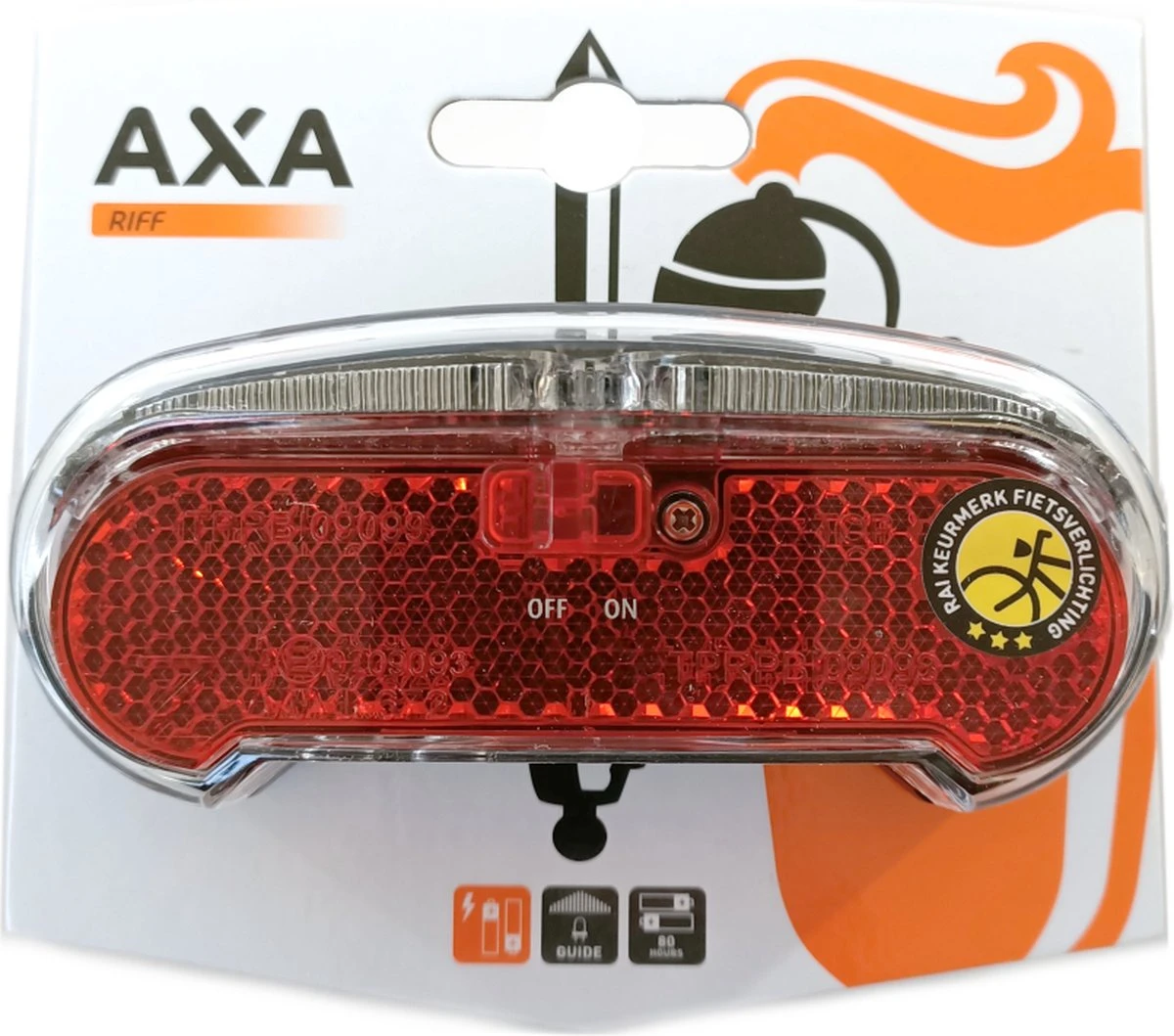 AXA Riff Battery - Fiets Achterlicht - LED Fietsverlichting Op Batterij - 50-80 Mm - Rood 2 AXA Riff Battery - Fiets Achterlicht - LED Fietsverlichting Op Batterij - 50-80 Mm - Rood - Afbeelding 2