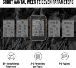 LHP BC200 Fietscomputer Draadloos 3-in-1 Bundel - Hartslagmeter Borstband - Cadanssensor - Kilometerteller GPS - 80+ Functies - 2.4 Inch LCD Scherm - Bluetooth & ANT+ -Fietsenwinkel 1200x1070 2