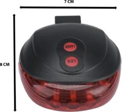 Fiets Achterlicht - LED Licht Met Laser - Fiets Lamp - Waterdicht - Racefiets Verlichting - Inclusief Batterijen - Rheme 24 Fiets Achterlicht - LED Licht Met Laser - Fiets Lamp - Waterdicht - Racefiets Verlichting - Inclusief Batterijen - Rheme -Fietsenwinkel 1200x1096 2