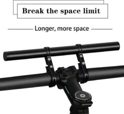 DrPhone EF1 – Verlengstuk Voor Fietsstuur – 30 CM Lang – Uitbreiding Frame – Gemakkelijk Te Installeren - Zwart -Fietsenwinkel 1200x1103 2