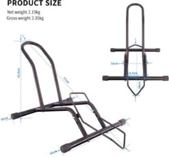 Merkloos Decopatent® Fietsenrek Voor Of Achterwiel - Fietsen Rek Racefiets, Mountainbike, Mtb Etc - Fietshouder - Achterwiel Standaard / Voorwiel Standaard - Bike Stand - Fietsstandaard Fietsen - Zwart -Fietsenwinkel 1200x1113 5