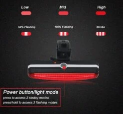 Merkloos LED Fiets Achterlicht USB Oplaadbare - Marktleider 110 Lumen Helderheid - IP65 Waterbestendig - Supersnel Installatie - Horizontaal Of Verticaal - Voor Zadel, Zadelpen Of Helm -Fietsenwinkel 1200x1117