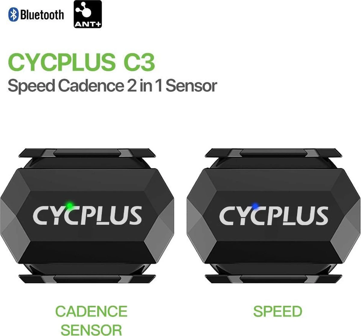Cycplus C3 Cadanssensor En Snelheidssensor In 1 - Garmin - Wahoo - Zwift - Tacx - Bryton - Cadansmeter - Snelheidsmeter 1 Cycplus C3 Cadanssensor En Snelheidssensor In 1 - Garmin - Wahoo - Zwift - Tacx - Bryton - Cadansmeter - Snelheidsmeter