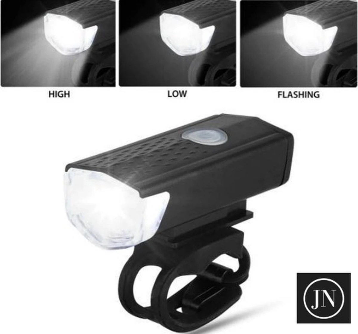 Voorlicht Fiets - Led Voorlamp - 300 Lumen - Oplaadbaar - Usb Oplaadbaar - Compact - Waterdicht - Koplamp Fiets 2 Voorlicht Fiets - Led Voorlamp - 300 Lumen - Oplaadbaar - Usb Oplaadbaar - Compact - Waterdicht - Koplamp Fiets - Afbeelding 2