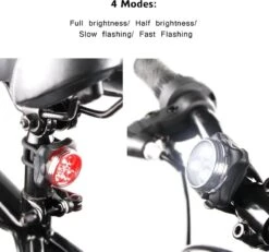 Merkloos LED Fietsverlichting USB Oplaadbaar - 4 Modes - Waterbestendig - Fietslicht - Fietslampjes -Fietsenwinkel 1200x1121 3