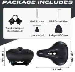 BOTC Fietszadel - Unisex - Extra Comfortabel - Inclusief Waterdichte Zadelhoes - Ventilerend -Fietsenwinkel 1200x1141 10