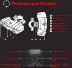 B-care Elektrische Fietsverlichting - Inclusief Afstandsbediening En Richtingaanwijzers - Fietsalarm - Anti Diefstal Alarm - Fiets Achterlicht - Fietsbel - Fiets Accessoires -Fietsenwinkel 1200x1141 7