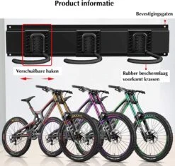 SODEAL Fiets Ophangsysteem - Gereedschapshouder - Fietshaak - Fiets Ophangbeugel - Muurbeugel Fiets - Fietsenrek - Fietsbeugel -Fietsenwinkel 1200x1142 5