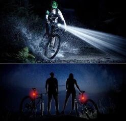 SWILIX ® - Fietsverlichting Set - Oplaadbare USB Led Fietslamp - Voor En Achter - Waterdicht - 4 Lichtstanden - Zwart -Fietsenwinkel 1200x1151 2