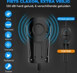 Seidon™ - Fietslamp - Fietsverlichting - Fietslampjes - Fiets Snelheidsmeter - LED Display - Klok - Fietsbel -Fietsenwinkel 1200x1153 8