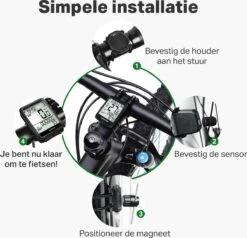 Vivid Green Draadloze Fietscomputer Snelheidsmeter - Mountainbike - Kilometerteller - Fiets Accessoires - Racefiets - Draadloos -Fietsenwinkel 1200x1156 4