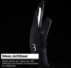 BBB Cycling ColdShield Fietshandschoenen Winter - Fiets Handschoenen Touchscreen - 0-10 ℃ - Winddicht - Zwart - Maat M -Fietsenwinkel 1200x1160 2