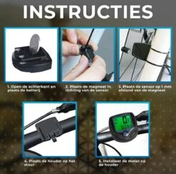 Kilometerteller Fiets - Waterdicht En Bedraad - Snelheidsmeter - Fietscomputer - Fiets Accessoires - Mountainbike Accesoires -Fietsenwinkel 1200x1187 3