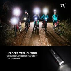 TIKKENS LED Fietsverlichting Set - Fietslamp USB Oplaadbaar - Fietslampjes Voorlicht & Achterlicht - Waterdicht – Zwart -Fietsenwinkel 1200x1196 7