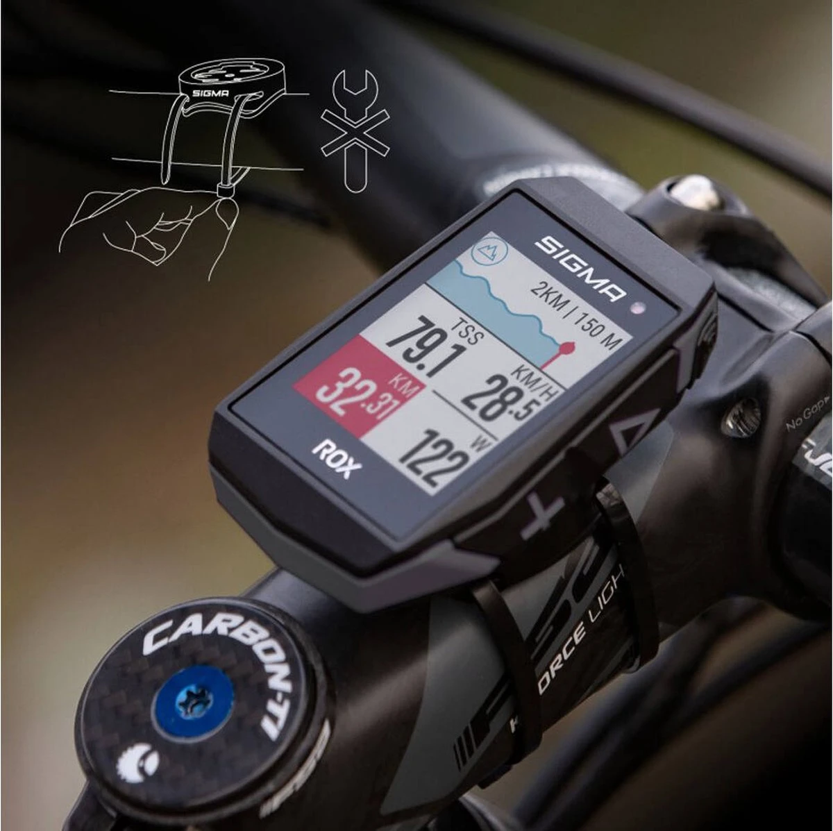SIGMA SPORT ROX 11.1 EVO GPS Fietscomputer Incl. Stuurhouder, Zwart 7 SIGMA SPORT ROX 11.1 EVO GPS Fietscomputer Incl. Stuurhouder, Zwart - Afbeelding 7