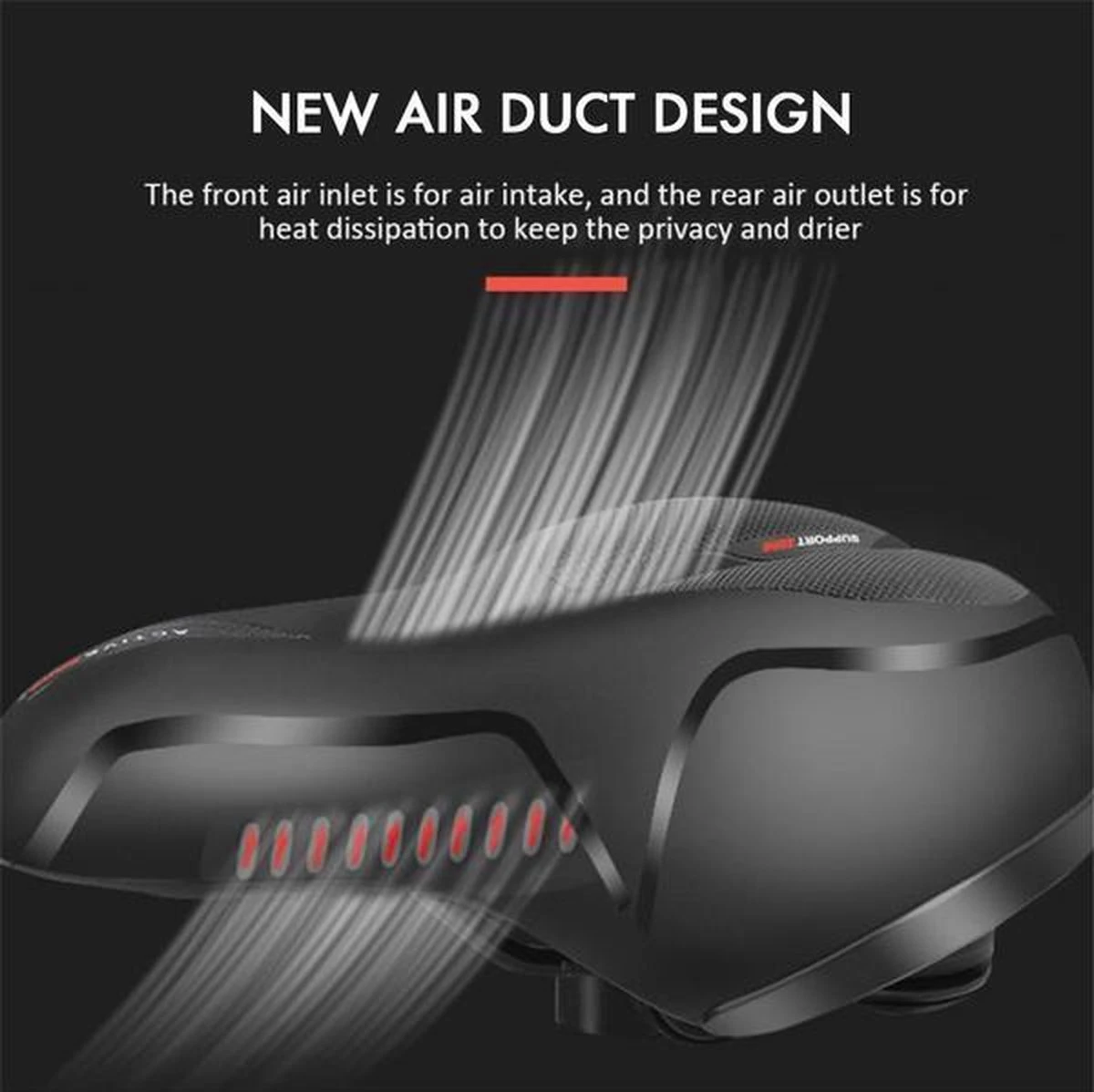 Fietszadel Luxe En Comfortabel, Bluebell Active Zone, Urenlang Fietsplezier Met Dit Superzadel! 2 Fietszadel Luxe En Comfortabel, Bluebell Active Zone, Urenlang Fietsplezier Met Dit Superzadel! - Afbeelding 2