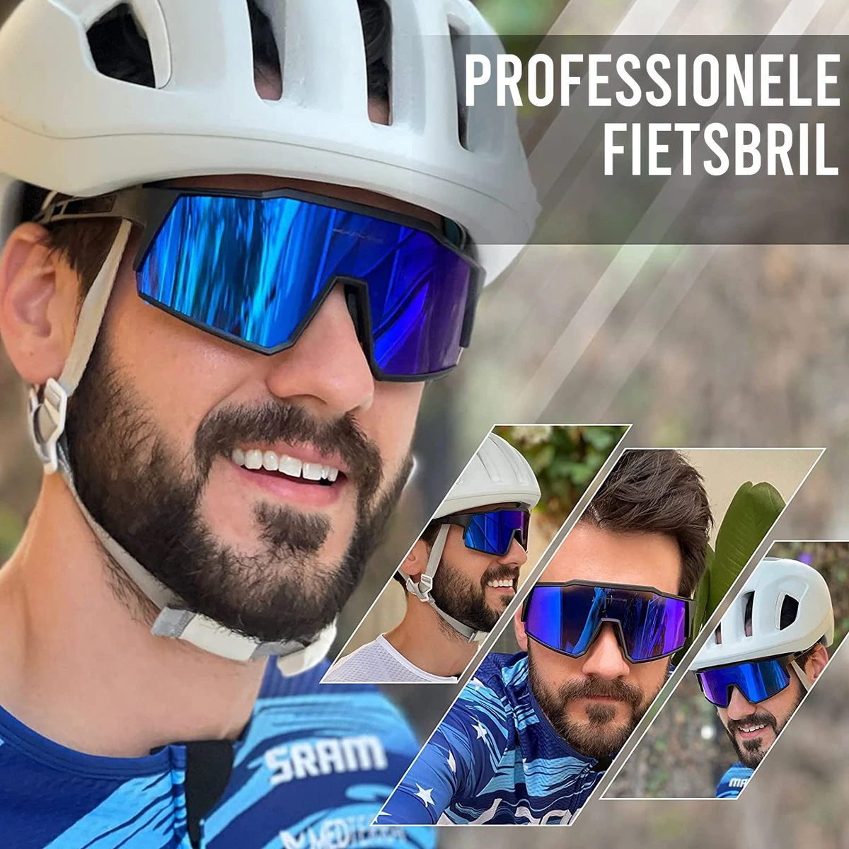 Fietsbril Sportbril Voor Heren En Dames Wielren En Racefiets Bril 3 Fietsbril Sportbril Voor Heren En Dames Wielren En Racefiets Bril - Afbeelding 3