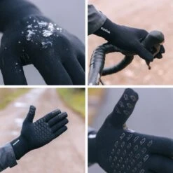 GripGrab - Waterproof Knitted Thermo Fietshandschoenen Regen Handschoenen - Zwart - Unisex - Maat M/L -Fietsenwinkel 1200x1200 144