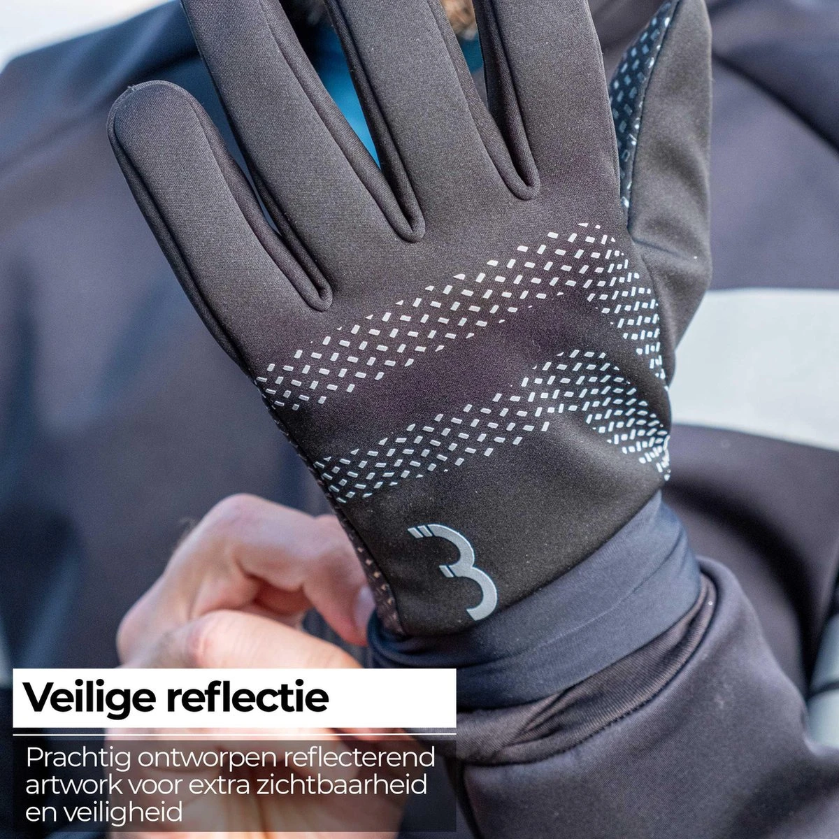 BBB Cycling RaceShield WB 2.0 Fietshandschoenen Winter - Fiets Handschoenen Touchscreen - Winddicht - Zwart - Maat L 6 BBB Cycling RaceShield WB 2.0 Fietshandschoenen Winter - Fiets Handschoenen Touchscreen - Winddicht - Zwart - Maat L - Afbeelding 6