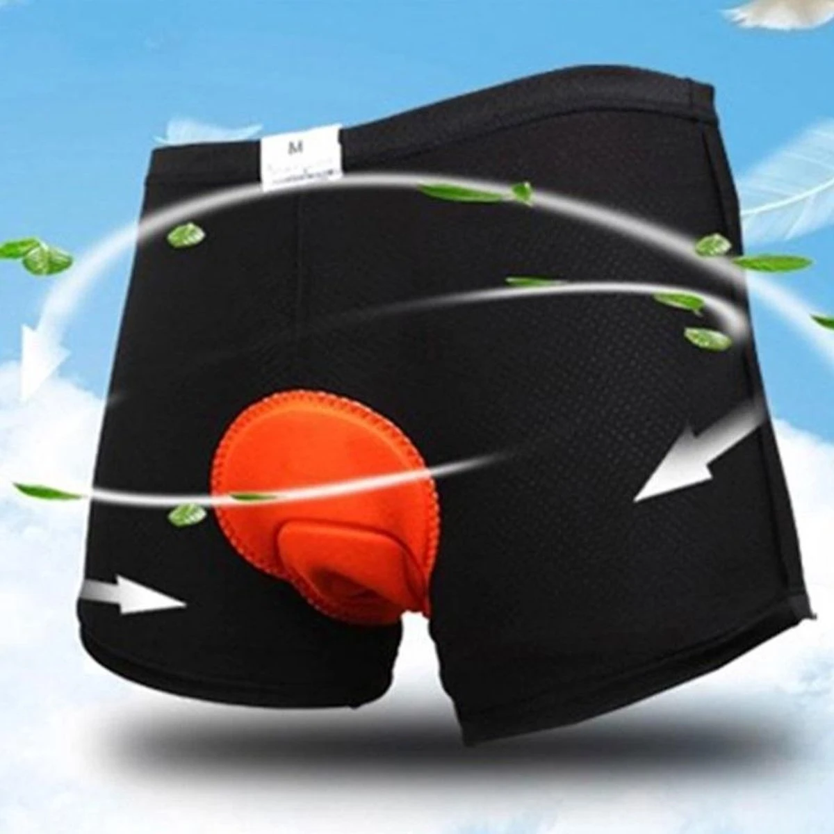 Merkloos Fiets Onderbroek Met Zeem Unisex - Maat L 1 Merkloos Fiets Onderbroek Met Zeem Unisex - Maat L