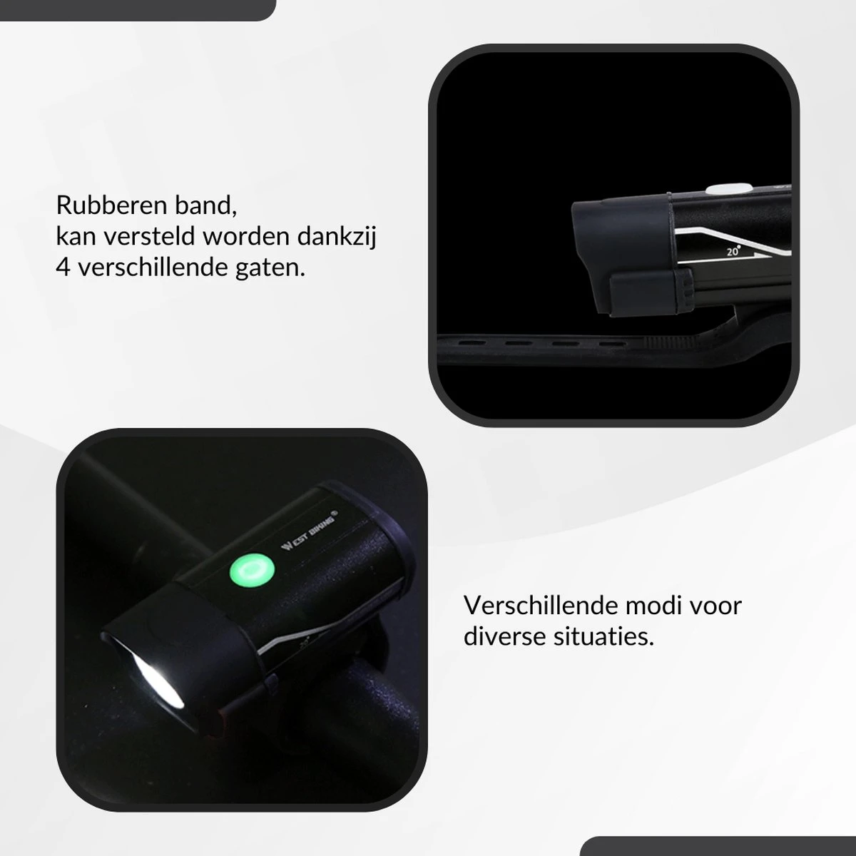 Lovnix - Oplaadbare Fietslamp LED Verlichting Set - USB Oplaadbaar - Fietslicht Met LED Lamp - Voor- En- Achter Licht - Regenbestendig - Geschikt Voor Mountainbike Fietsen Wandelen Speleologie 14 Lovnix - Oplaadbare Fietslamp LED Verlichting Set - USB Oplaadbaar - Fietslicht Met LED Lamp - Voor- En- Achter Licht - Regenbestendig - Geschikt Voor Mountainbike Fietsen Wandelen Speleologie - Afbeelding 14