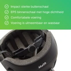 GOOFF® PILOT 3 In 1 Snorscooterhelm Met Afneembaar Vizier - Matzwart - Lichtgewicht Snorfiets Helm - NTA Gecertificeerd Speed Pedelec Helm - Geschikt Voor Blauw Kenteken Snorscooter En Snorfiets - Maat M - Voor Vrouwen En Mannen -Fietsenwinkel 1200x1200 3