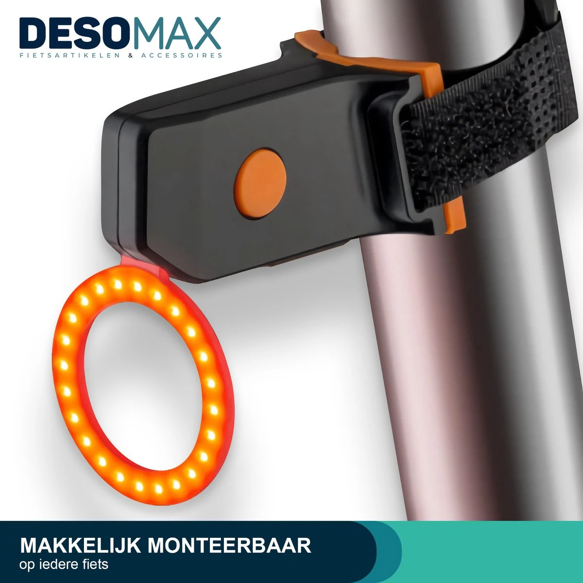 DesoMax® Fietslicht Achterlicht LED USB Oplaadbaar Helder Rond - Achterlicht Voor Racefiets En MTB – Herkenningslicht 2 DesoMax® Fietslicht Achterlicht LED USB Oplaadbaar Helder Rond - Achterlicht Voor Racefiets En MTB – Herkenningslicht - Afbeelding 2