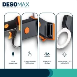 DesoMax® Fietslicht Achterlicht LED USB Oplaadbaar Helder Rond - Achterlicht Voor Racefiets En MTB – Herkenningslicht 15 DesoMax® Fietslicht Achterlicht LED USB Oplaadbaar Helder Rond - Achterlicht Voor Racefiets En MTB – Herkenningslicht -Fietsenwinkel 1200x1200 313