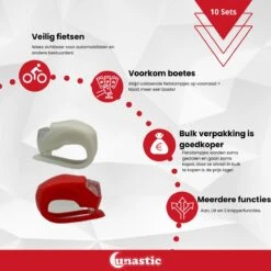 Fietslampjes LED 10 Sets (10 X Wit & 10 X Rood) Inclusief Batterijen - Lunastic Set Van 20 Lampjes -Fietsenwinkel 1200x1200 366