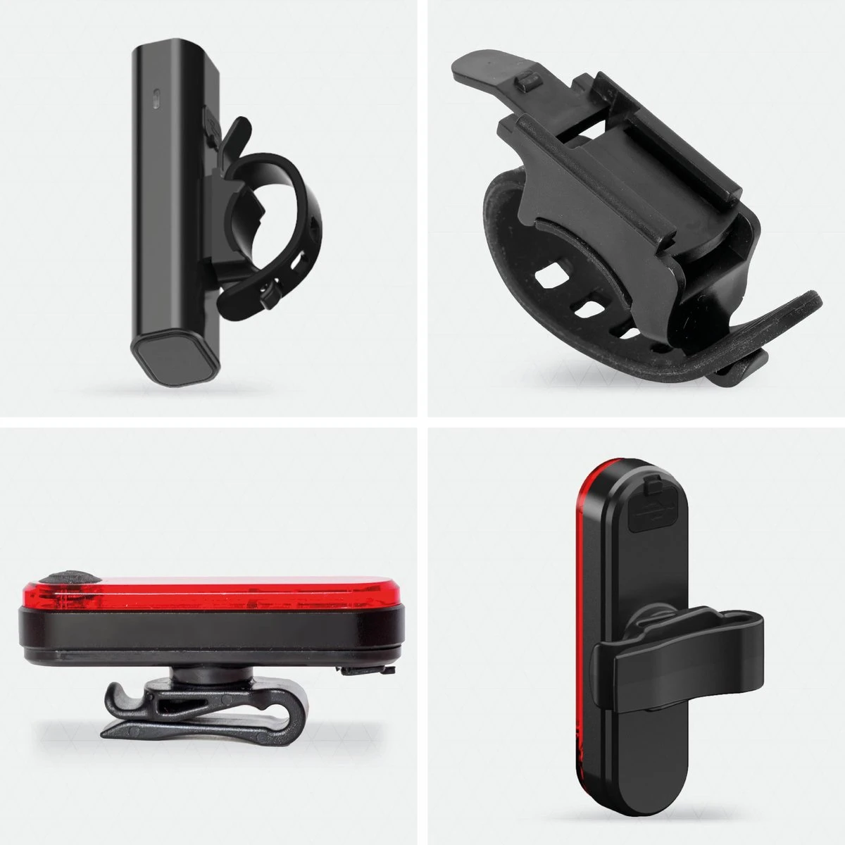 LifeGoods LED Fietsverlichting Set - Voorlicht En Achterlicht - USB Oplaadbaar - Zwart 7 LifeGoods LED Fietsverlichting Set - Voorlicht En Achterlicht - USB Oplaadbaar - Zwart - Afbeelding 7