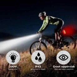 PRO LED 2022 Fietsverlichting Set - Racefiets Verlichting - Voorlicht En Achterlicht - Fietsaccessoires - USB Oplaadbaar - IP65 Waterdicht -Fietsenwinkel 1200x1200 383