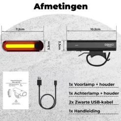 PRO LED 2022 Fietsverlichting Set - Racefiets Verlichting - Voorlicht En Achterlicht - Fietsaccessoires - USB Oplaadbaar - IP65 Waterdicht -Fietsenwinkel 1200x1200 388